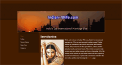 Desktop Screenshot of indian-wife.com