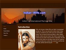 Tablet Screenshot of indian-wife.com